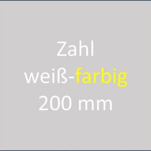 Buchstabe weiß-farbig, 200 mm wird angezeigt. bodenmarkierung-profishop.de